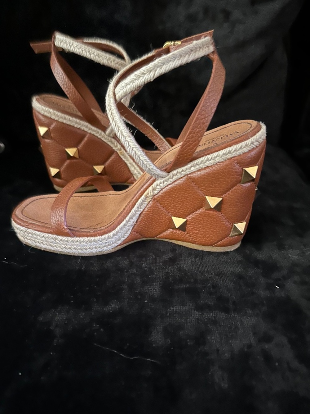 Valentino Espadrille Wedge Shoes